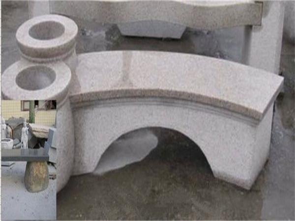 garden stone bench landscaping curved stone bench