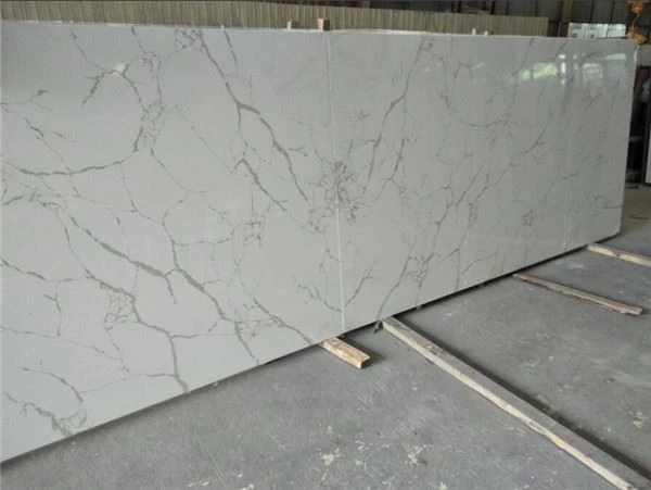 white calacatta quartz bookmatch