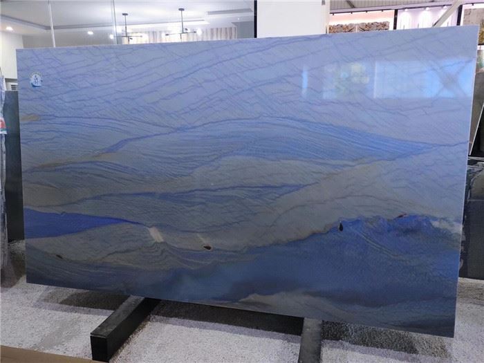 Blue macaubas quartzite slab