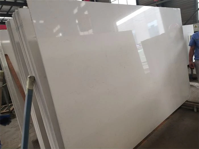 bianco carrara quartz worktop polished