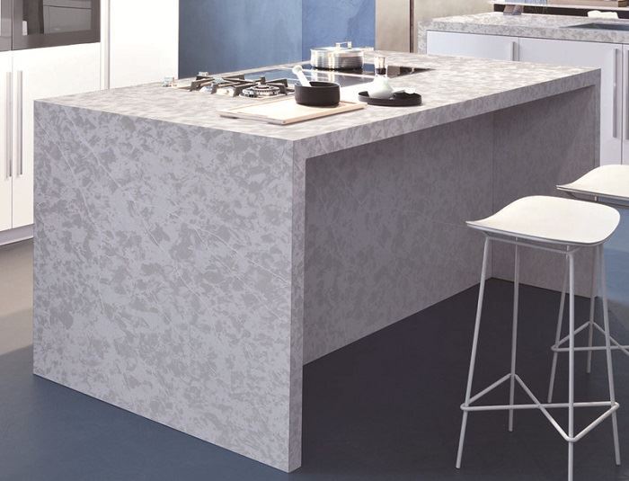 iced white quartz countertop for kitchen