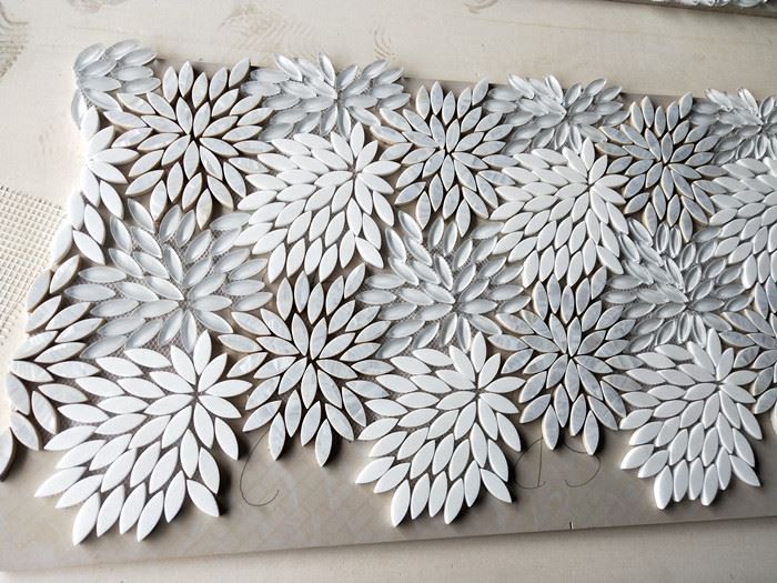 marble and glass mosaic tile for wall