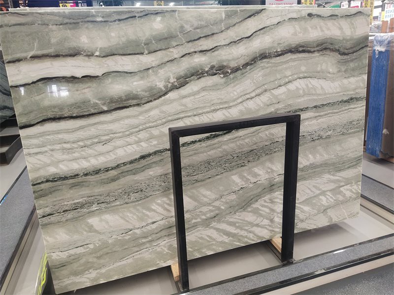 Emerald green marble