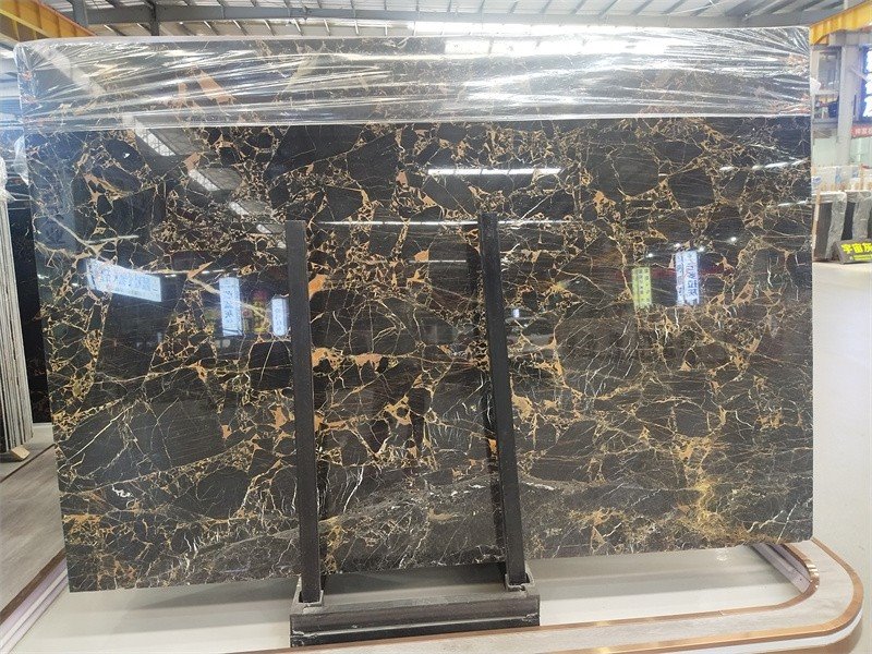 Golden portoro marble