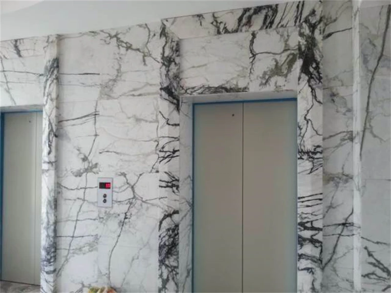 Marble slab shower walls for kitchen