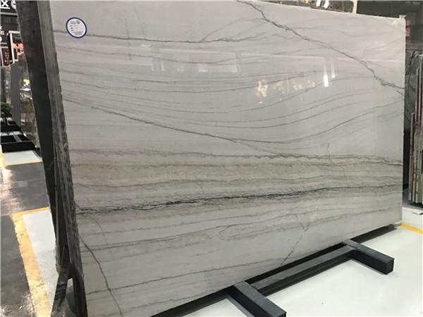 white macubas quartzite slab