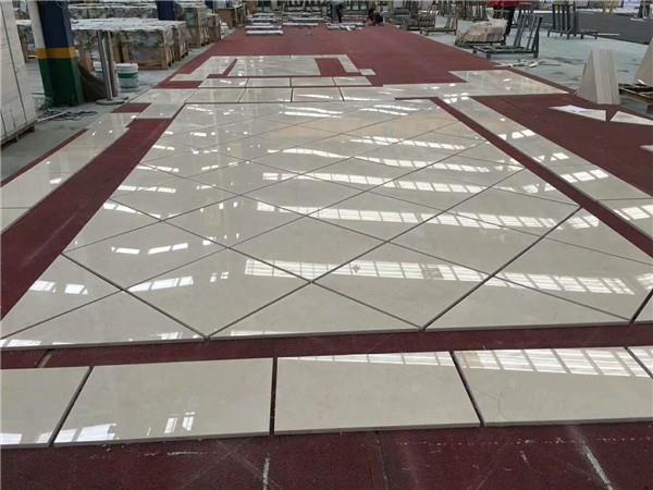 crema marfil polished marble tiles
