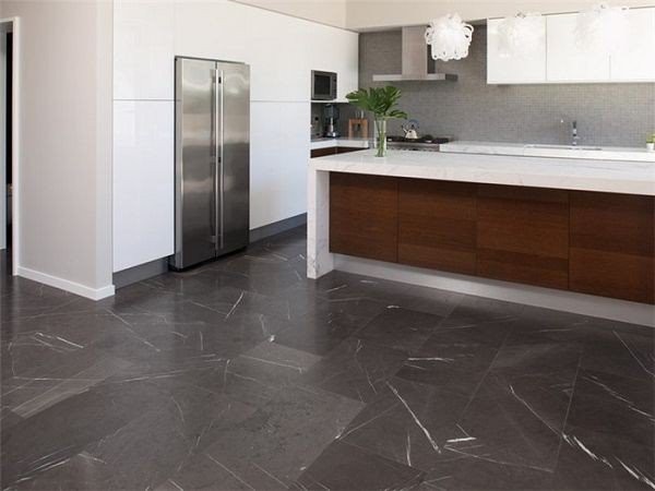 Dark grey marble floor tile Pietra Grey marble tiles(001)