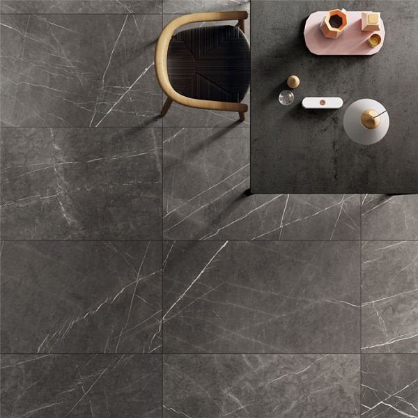 Dark grey marble floor tile Pietra Grey marble(001)