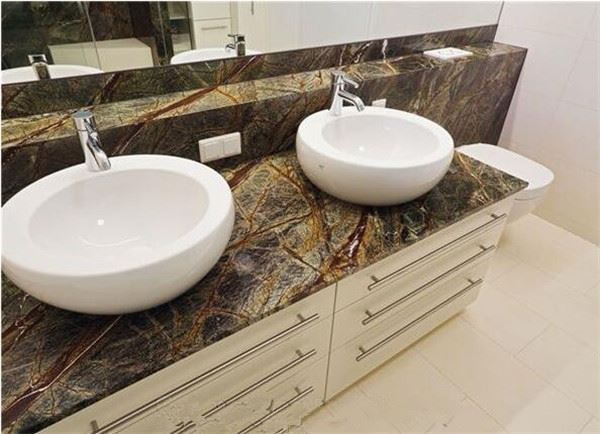 rainforest green marble countertop polishing
