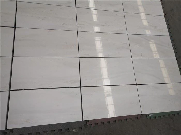 White Polished Marble Floor Tiles