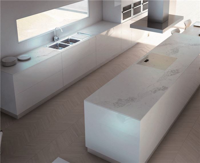 calacatta maximus quartz for island