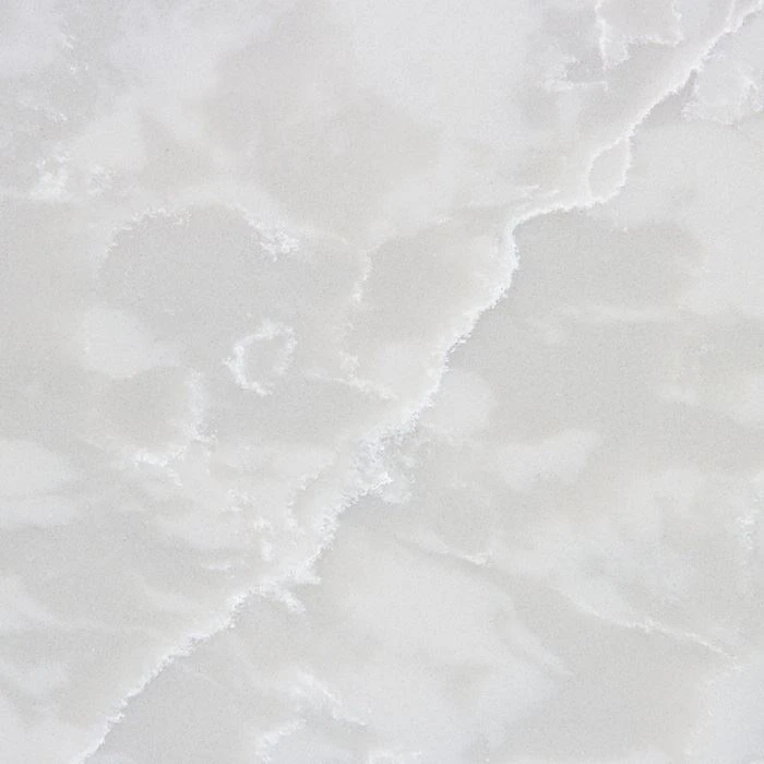 glacier white quartz slab for kitchen