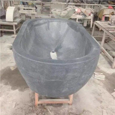 حوض استحمام من الحجر الرمادي