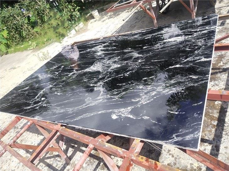 Cosmic Black Granite Slabs