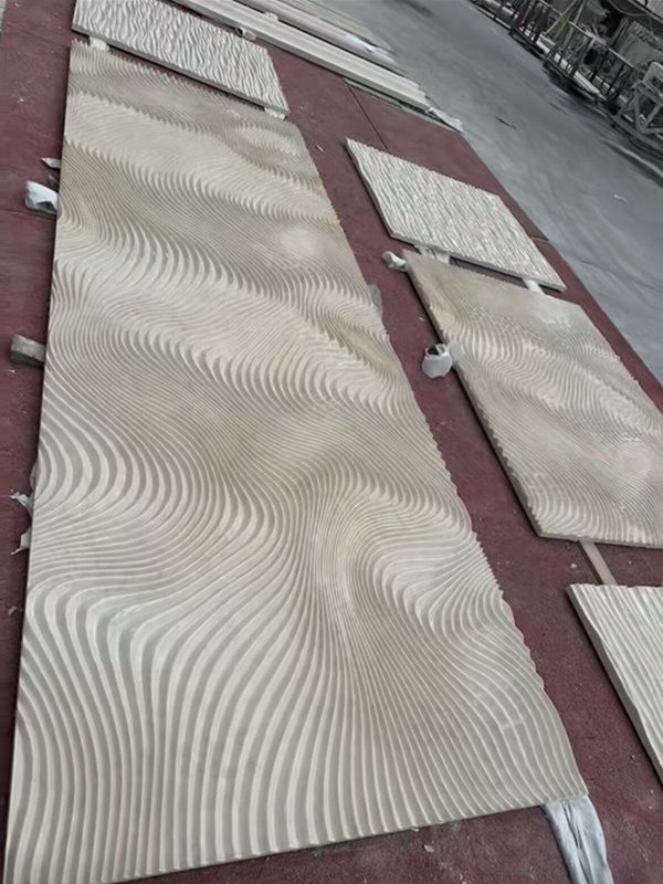 polished marble 3D Water Ripple bathroom wall tiles