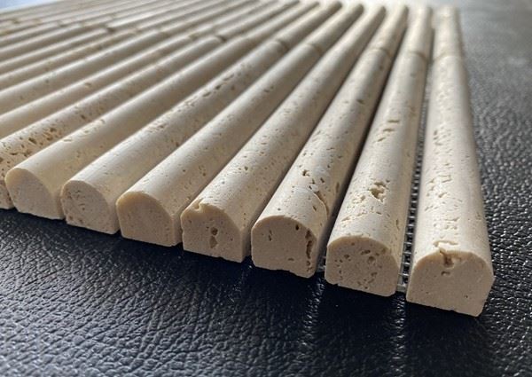 Beige Travertine flute Mosaic