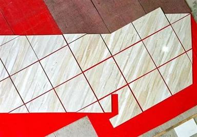 نيكيسياني بلاط الرخام الأبيض