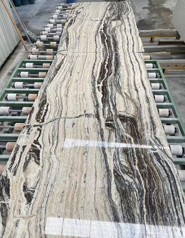 Zebra Onyx polished slab